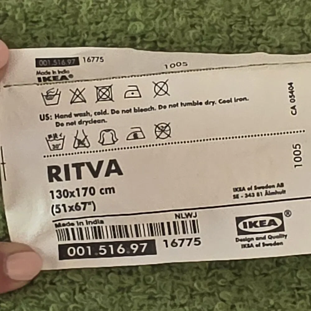 IKEA Throw Blanket 51x67 Mohair Blend Green Fringe Ritva 001.516.97 SOFT